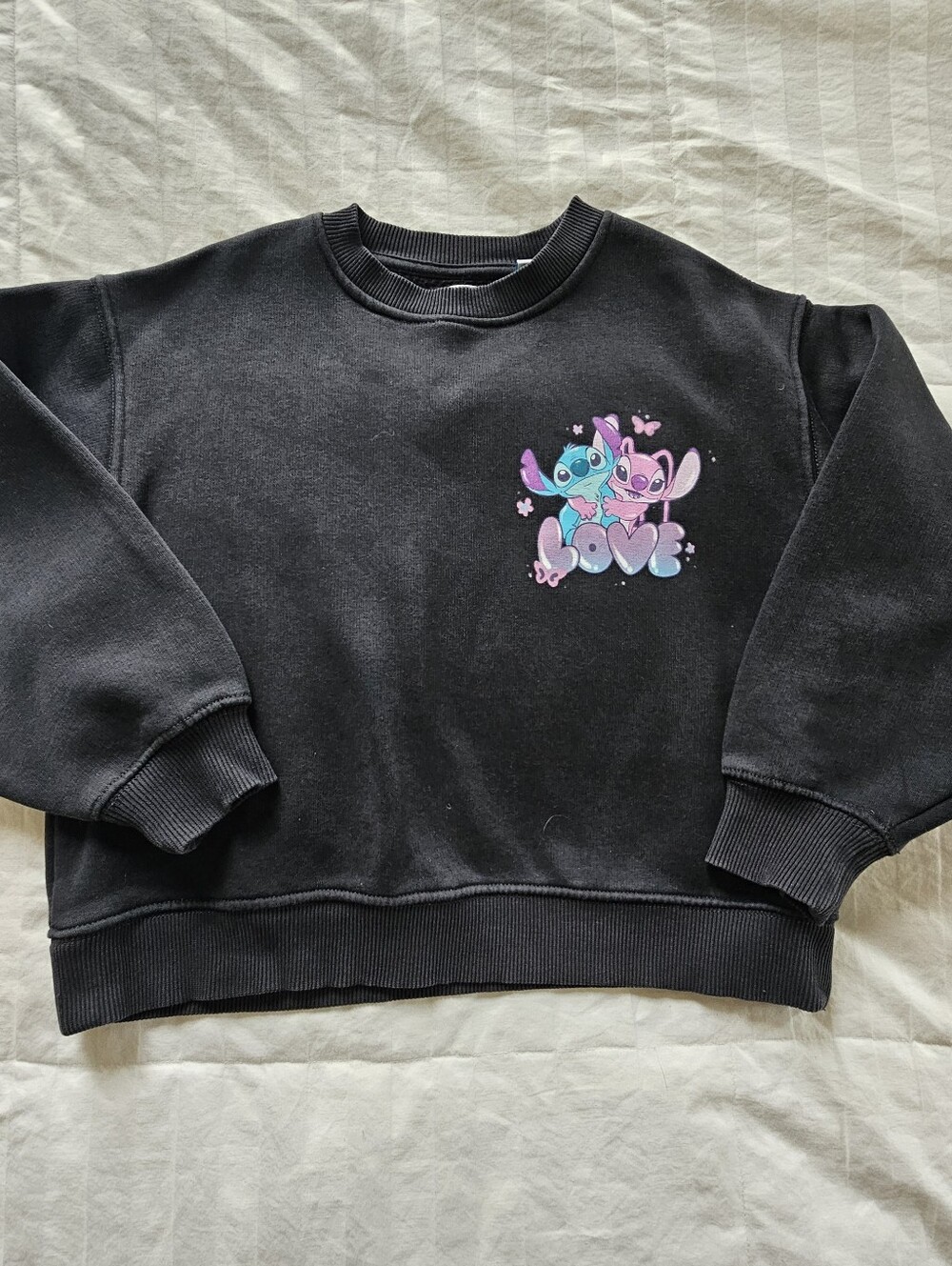 Zara X Disney Stitch Graphic Crewneck Sweatshirt, 8-9